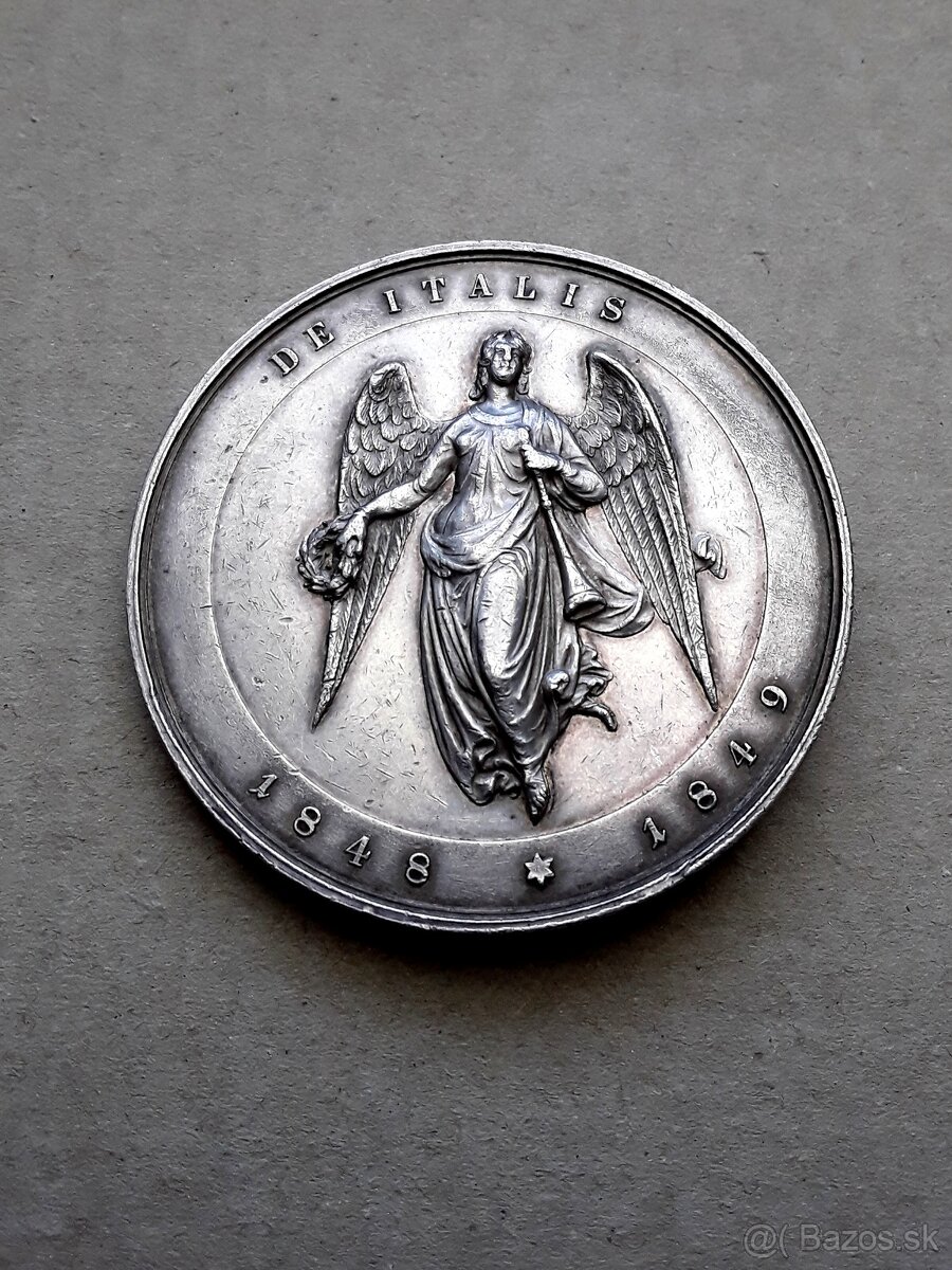 Strieborná medaila maršál Radetzky, vzácna - 4