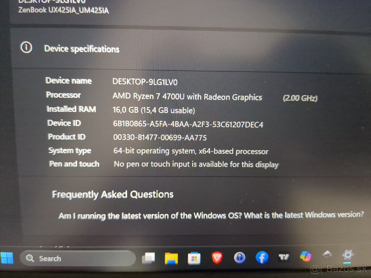 ASUS ZENBOOK 14 - UM425IA - 4