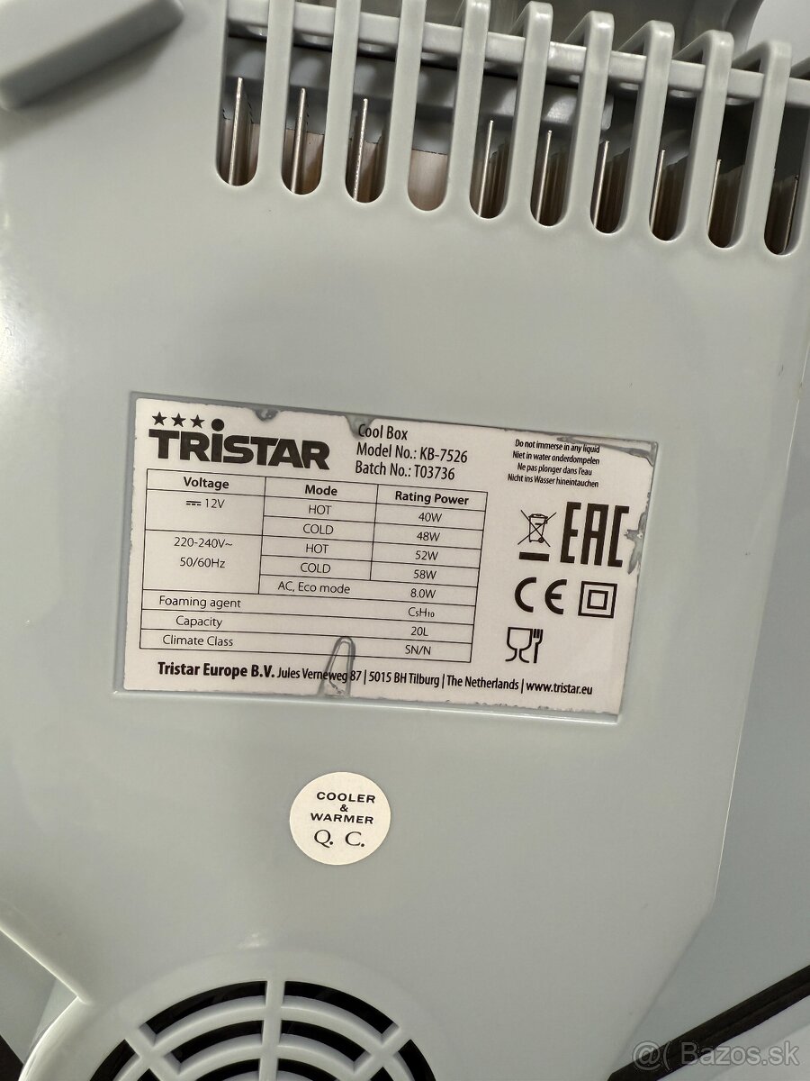 Prenosná A++ auto chladnička TRISTAR - 4