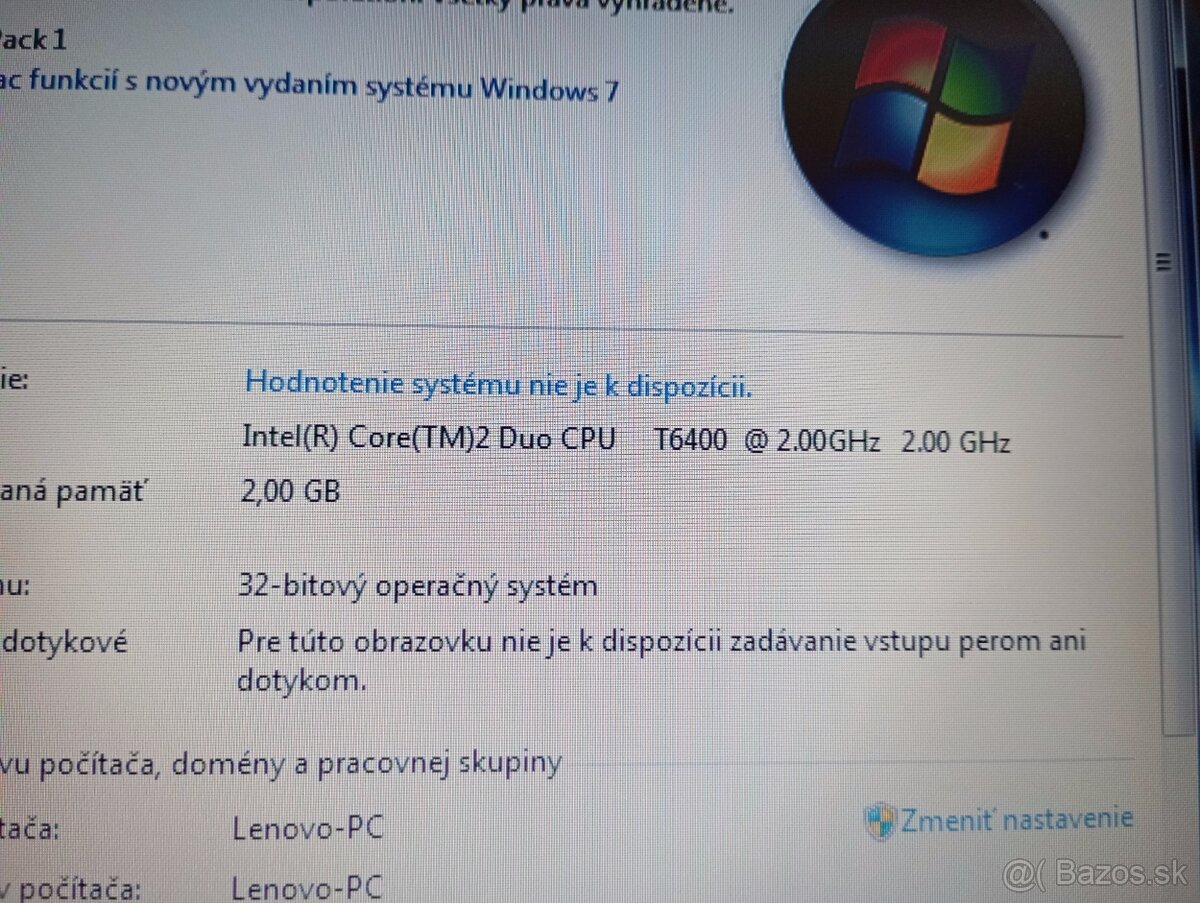predám notebook LENOVO G530 . WINDOWS 7 32bit - 4