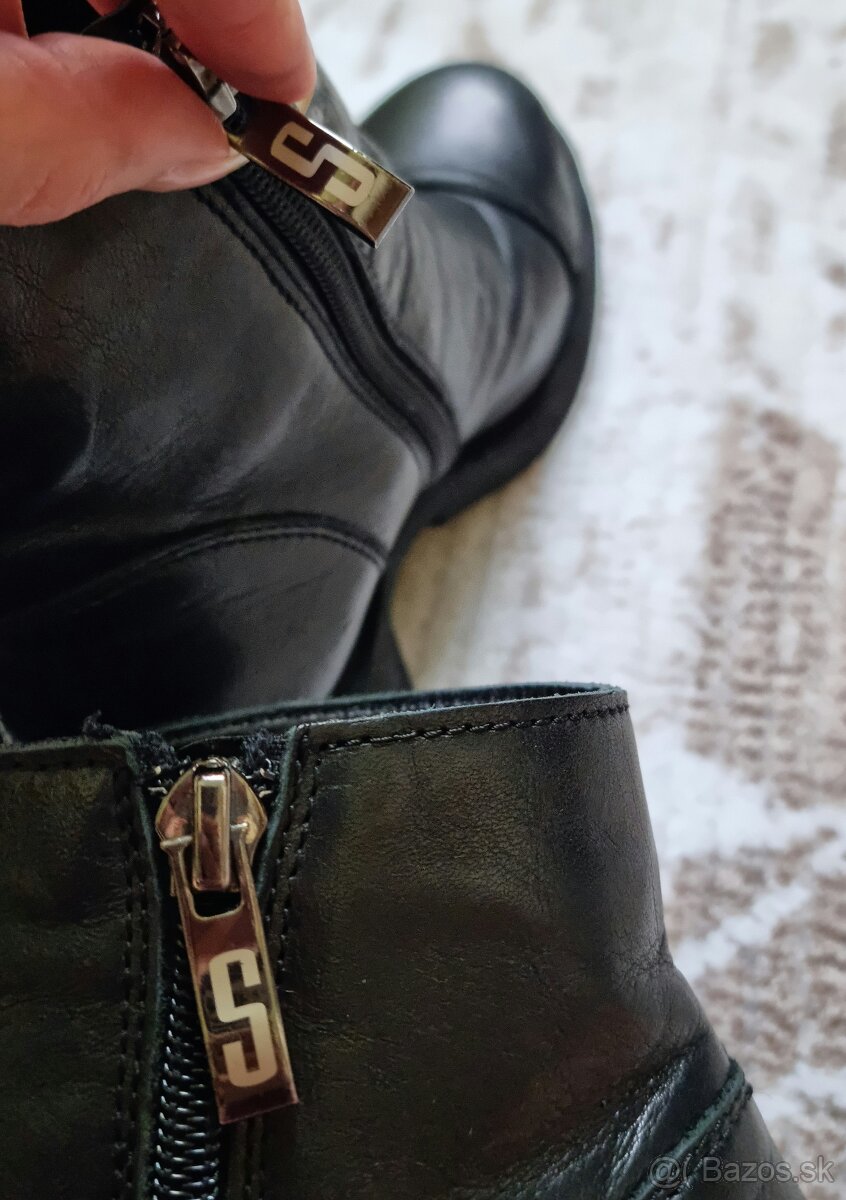 Kožené čižmy Simen vel. 37 - 4