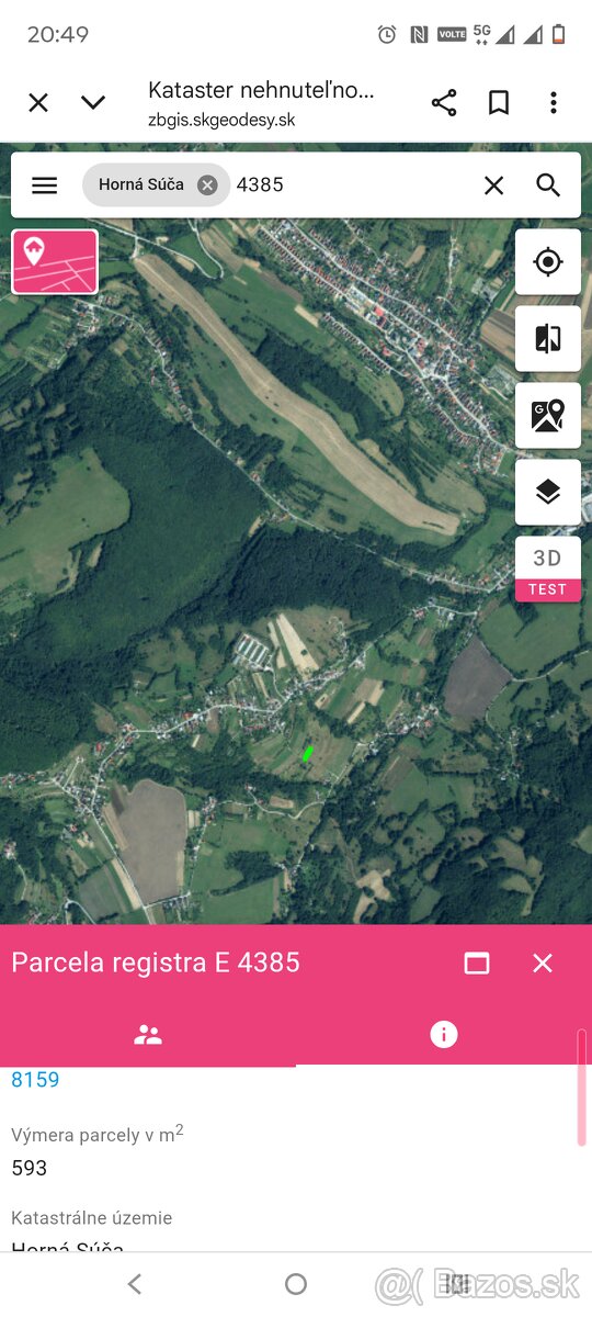 pozemok Horná Suča Dúbrava 593 m2 - 4