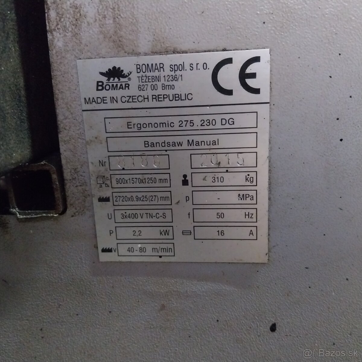 Pásová píla bomar - 4