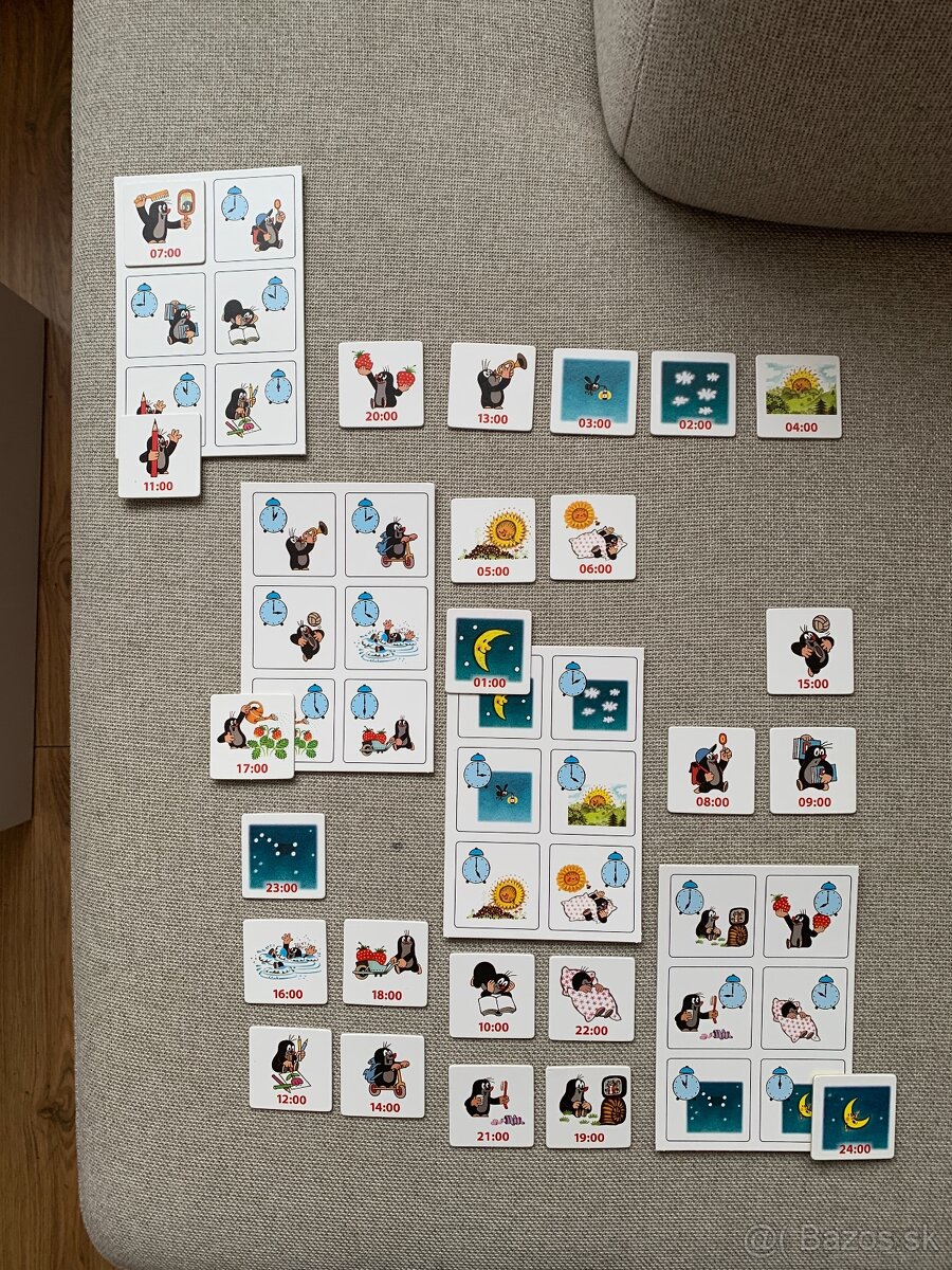 Hry: Hra Krtko a hodiny + Pexeso Zvieratká - 4