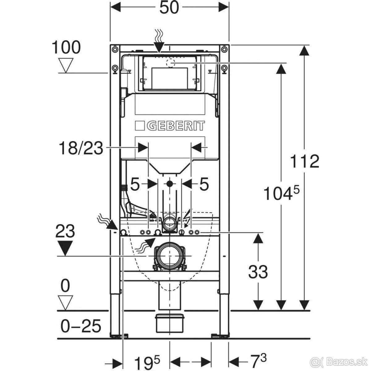Geberit Duofix Modul pre WC do sadrokartónu - 4