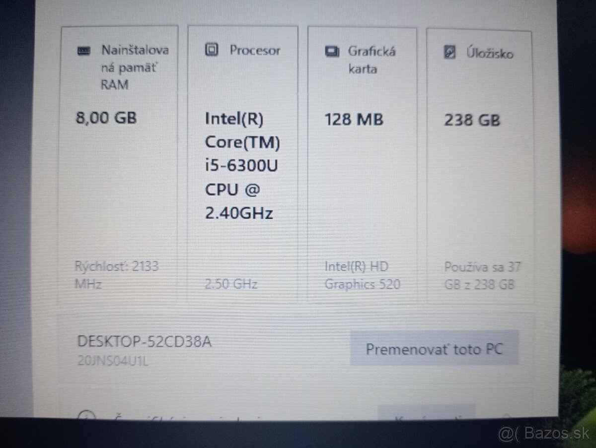Lenovo Thinkpad T470 , Intel i5 , 8gb ram , ssd , Win 10 - 4