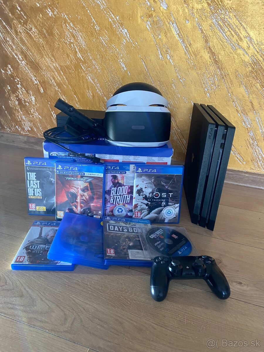 Ps4 pro + Vr okuliare 8 hry - 4