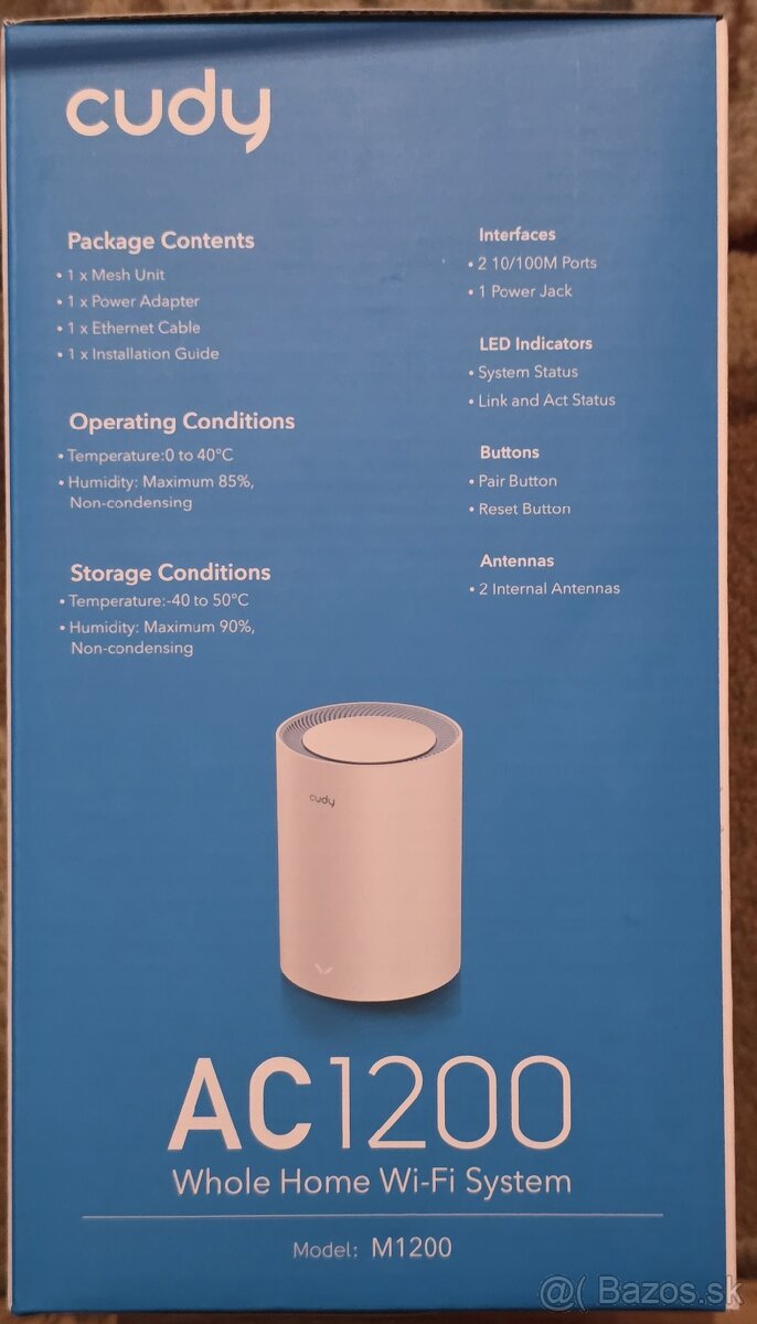 Cudy M1200 1-Pack Wi-Fi mesh, AC1200 - 4