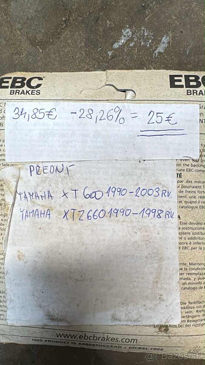 Predám Platničky MotoMaster & EBC - 4