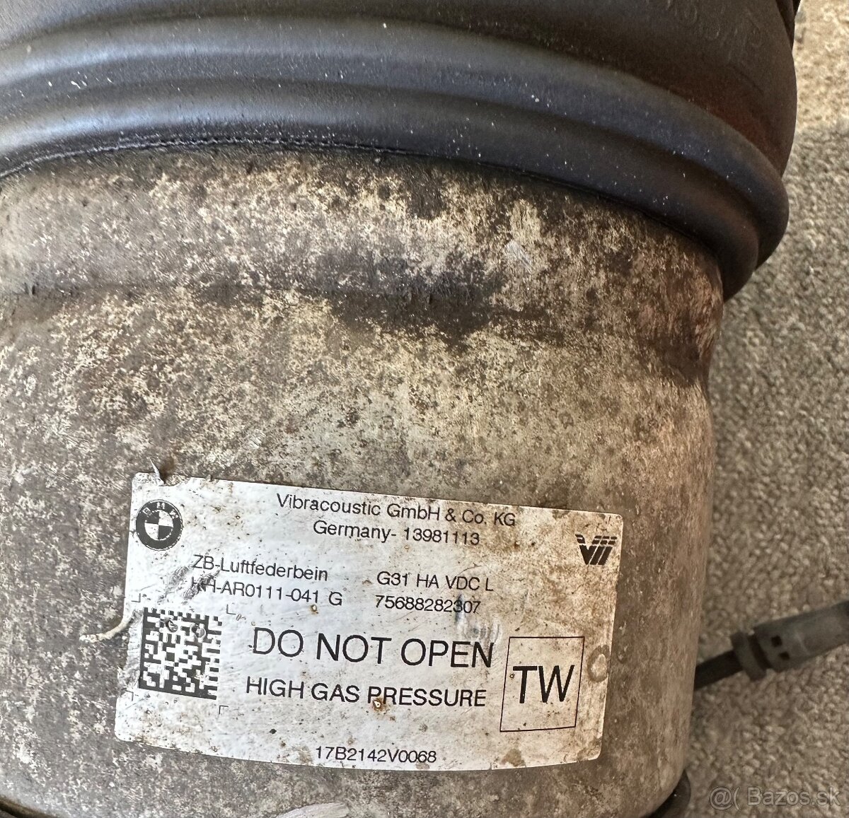 Zadný ľavý Vzduchový mech vankúš BMW G30 G31 - 4