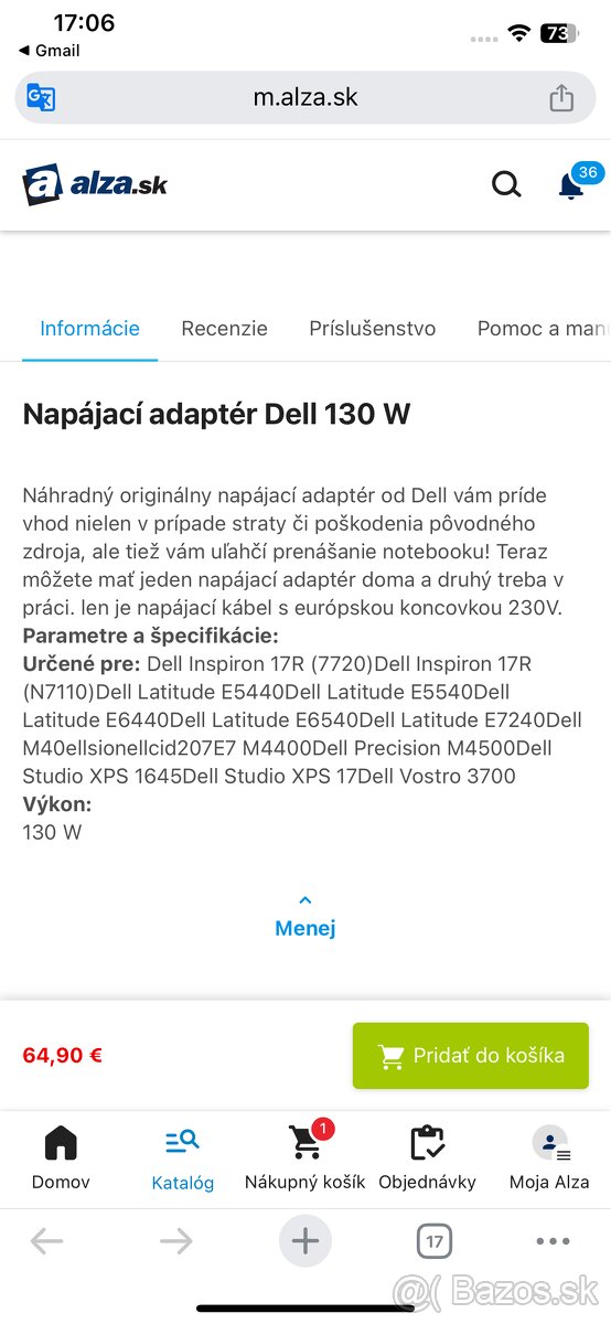 Napájací adaptér Dell 130 W - 4