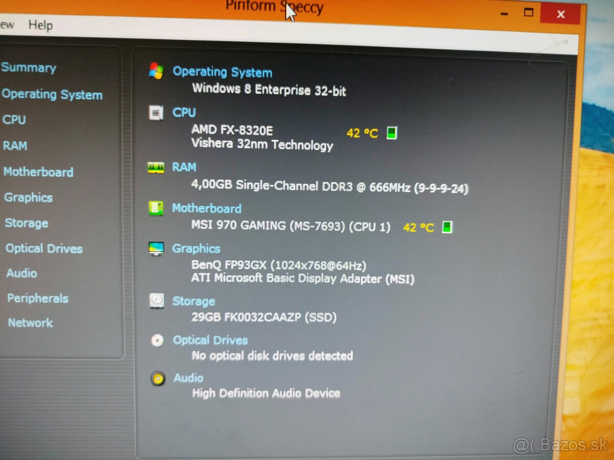 doska MSI 970 Gaming + AMD FX-8320 + chladič - 4