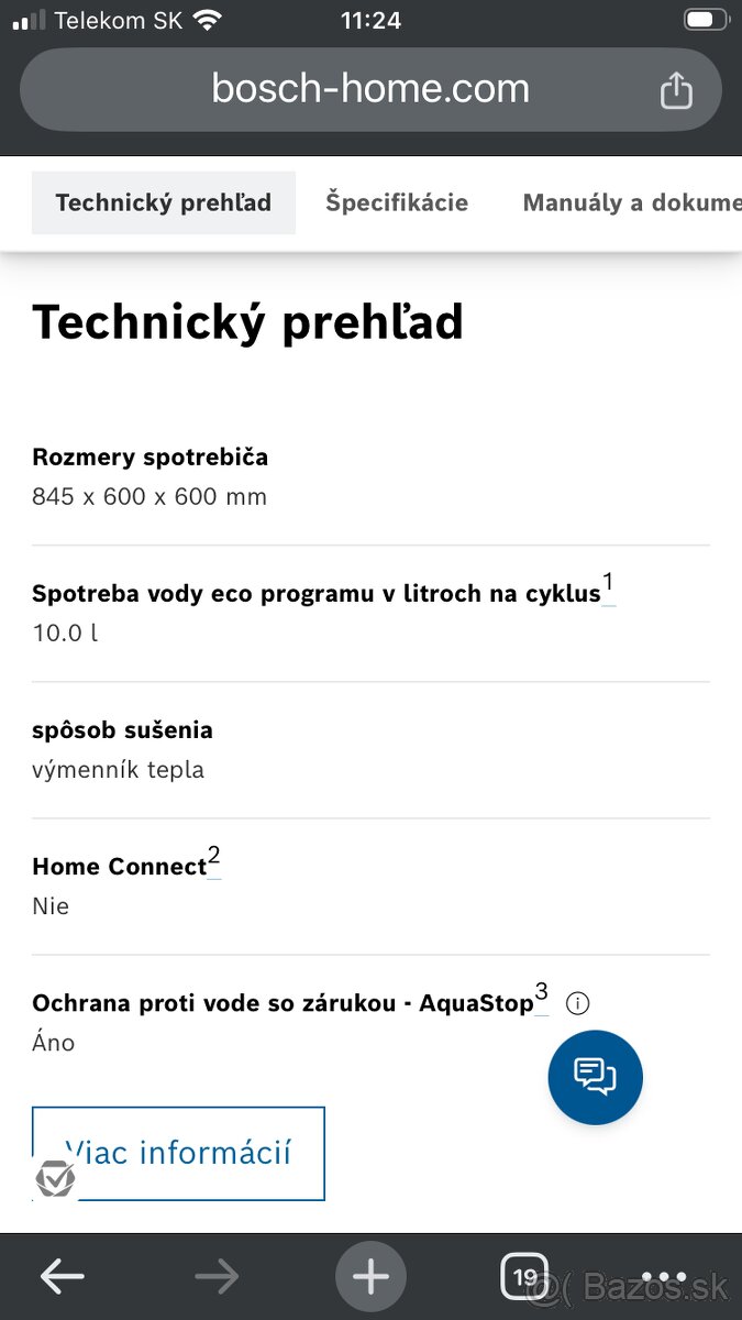 Predám umývačku riadu Bosch - 4