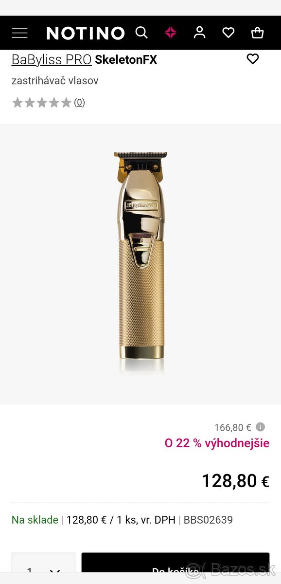 Babyliss pro skeleton GOLD - 4