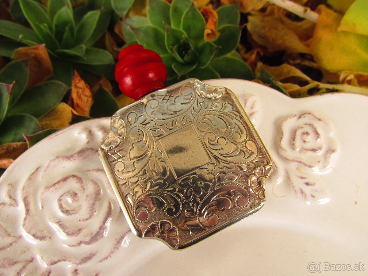 Starý strieborný flakón, Ag 800 - 4