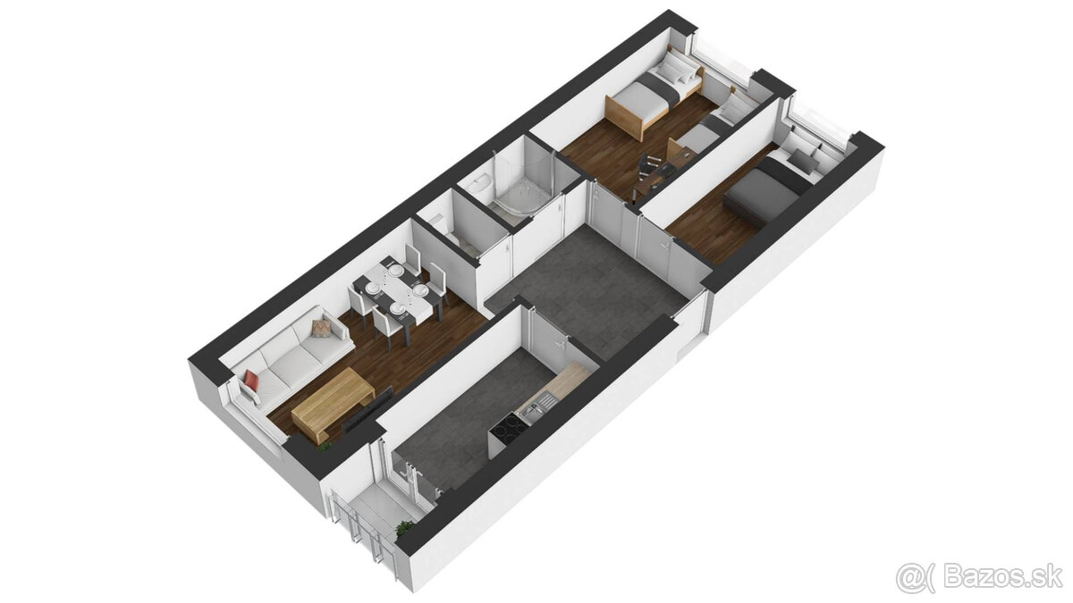 Na predaj vkusne zrekonštruovaný 3-izbový byt v Ilave – Kuku - 4