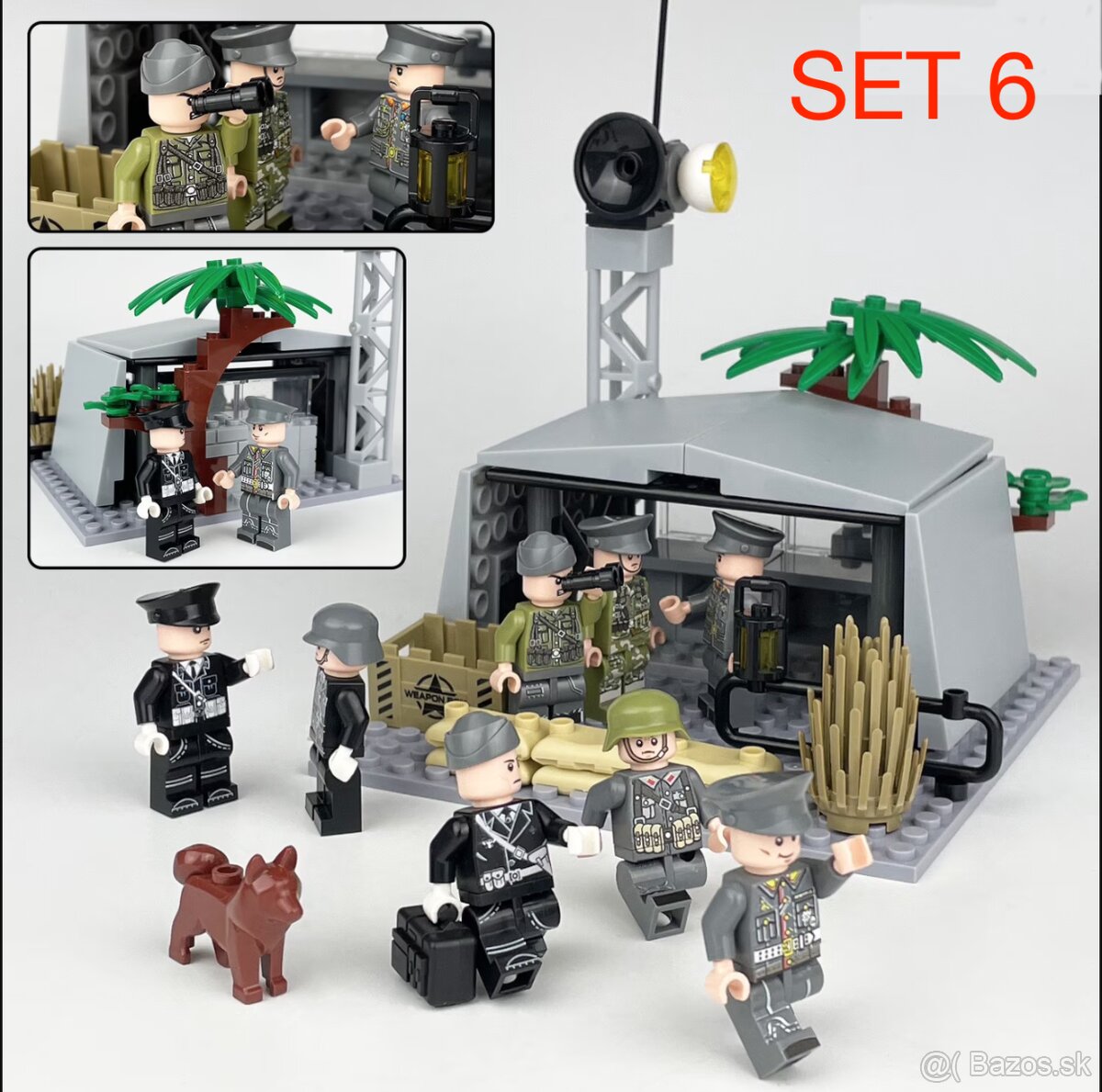 Rôzne sety vojakov 3 + doplnky - typ lego - nové - 4