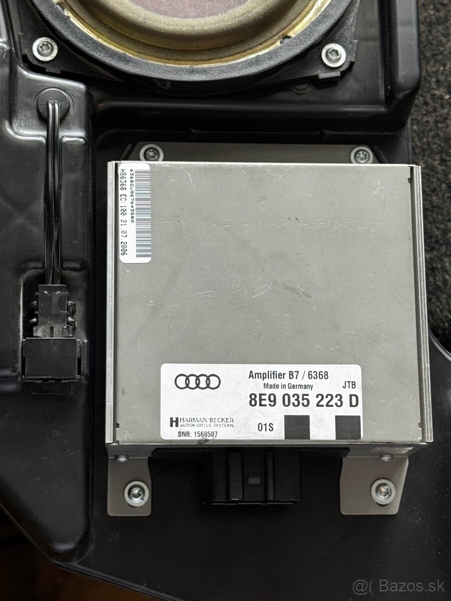 Audi A4 B7 originál subwoofer + zosilňovač - 4
