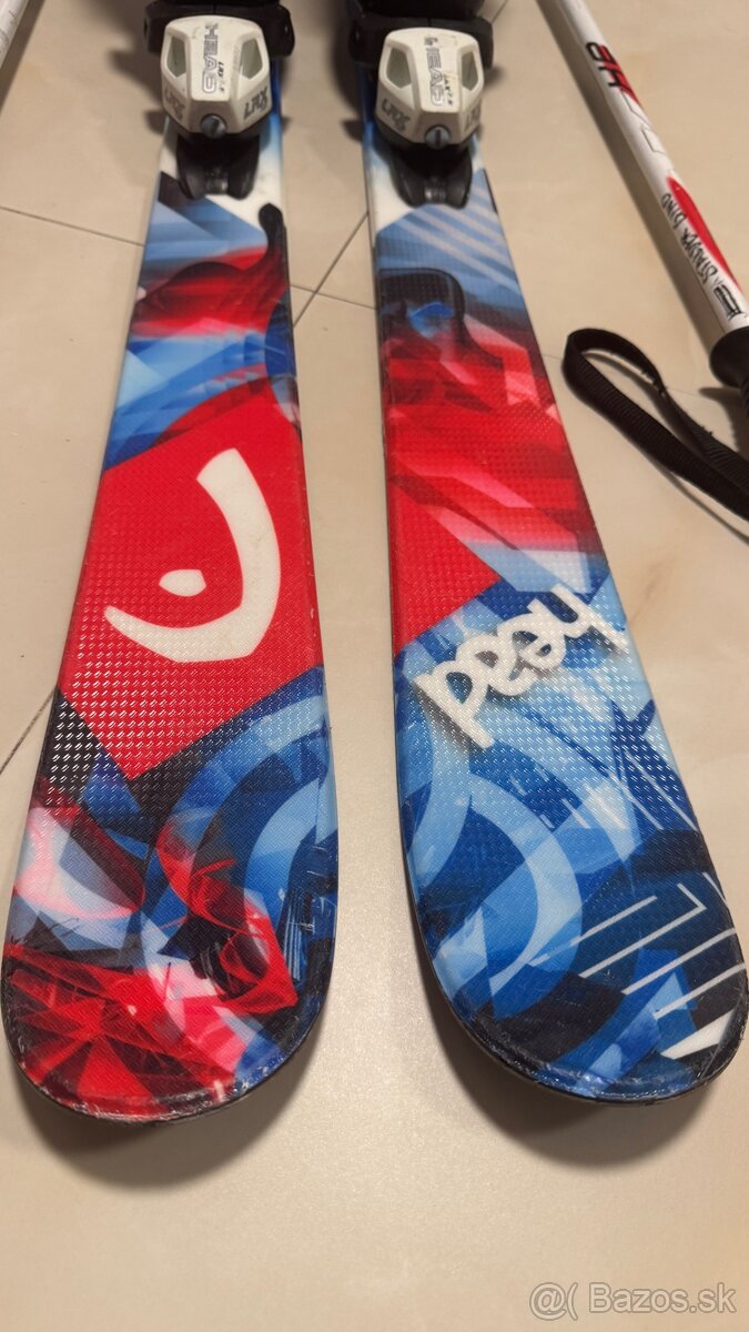 Detské freestyle lyže 127cm komplet set - 4