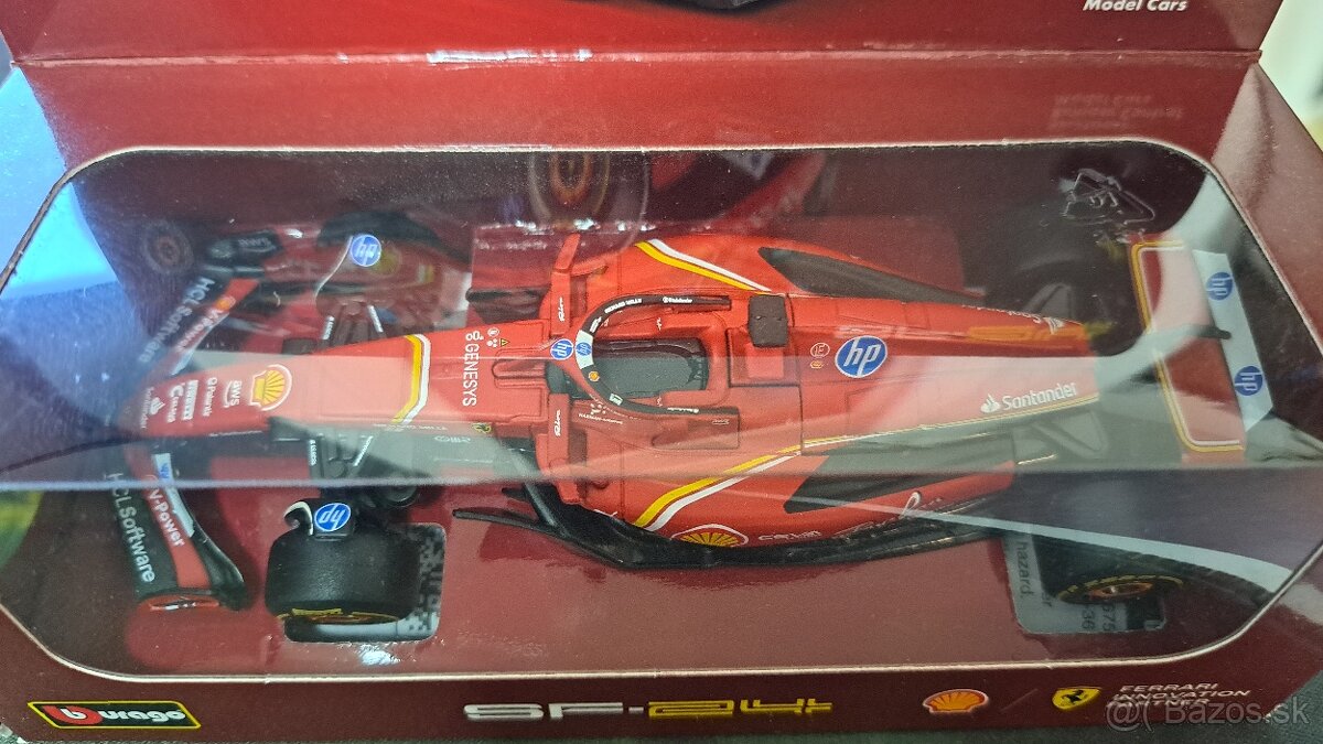 Originál nerozbalený model formule Ferrari SF-24 od Shell - 4