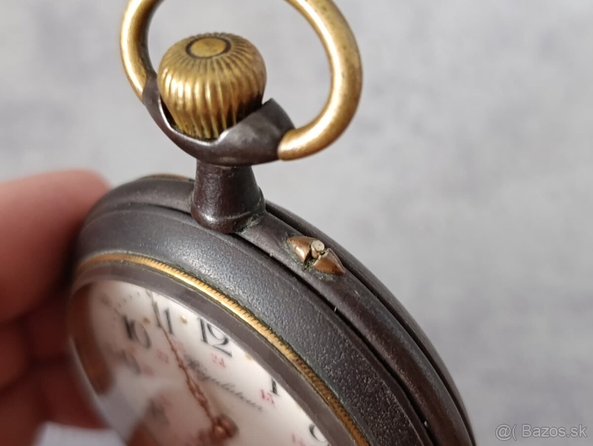 Obrovské kapesní hodinky Regulateur 67mm s průhlednou pracho - 4