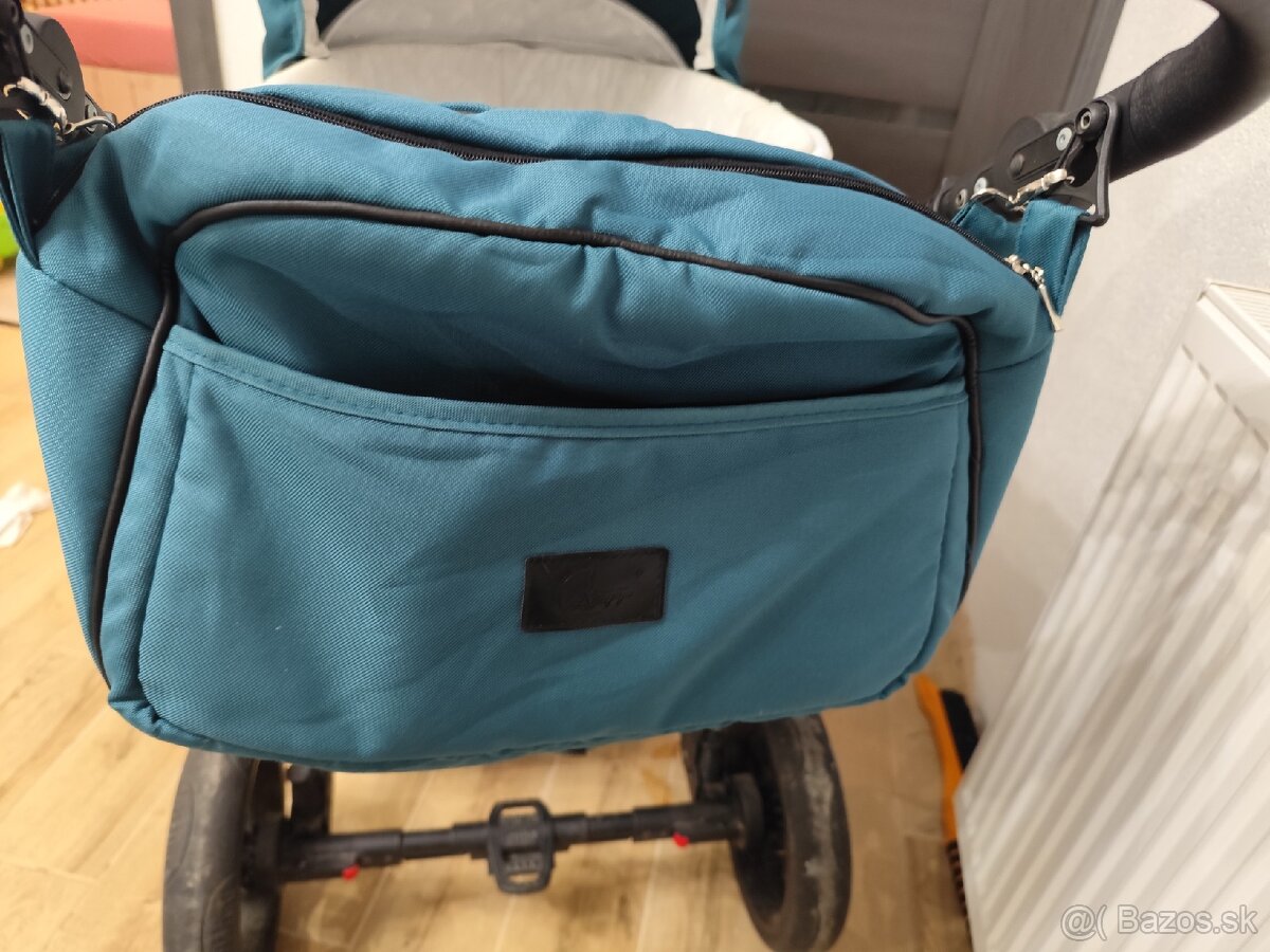 Seeba Art tmavozeleny kočík 2kombinacia - 4