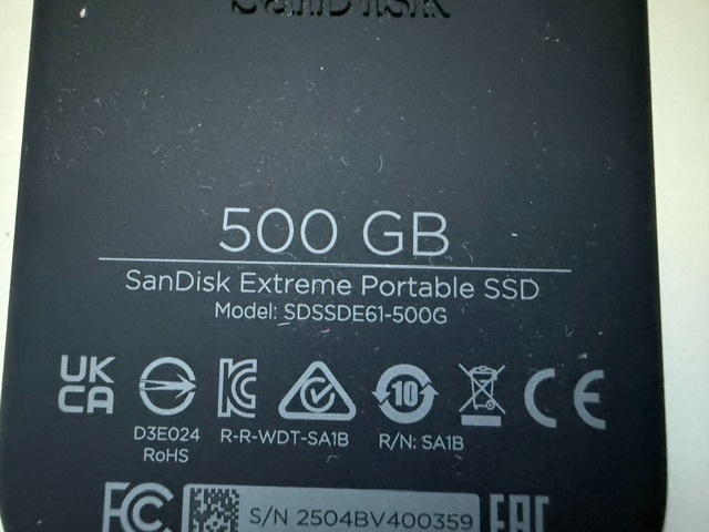 SSD Disk SanDisk Extreme Portable 500GB - 4