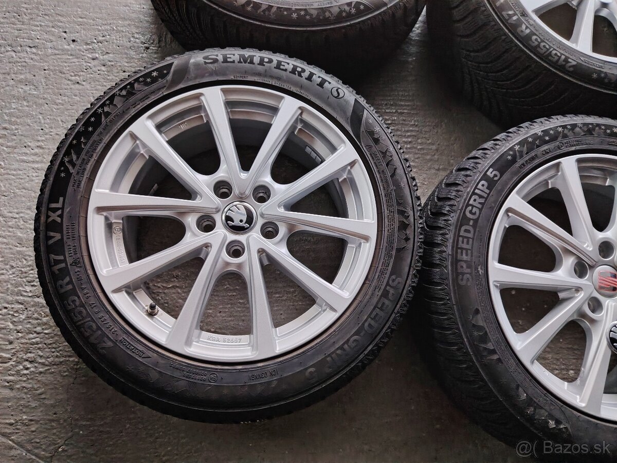 Elektróny zimné R17 5x112 Škoda Volkswagen Seat - 4