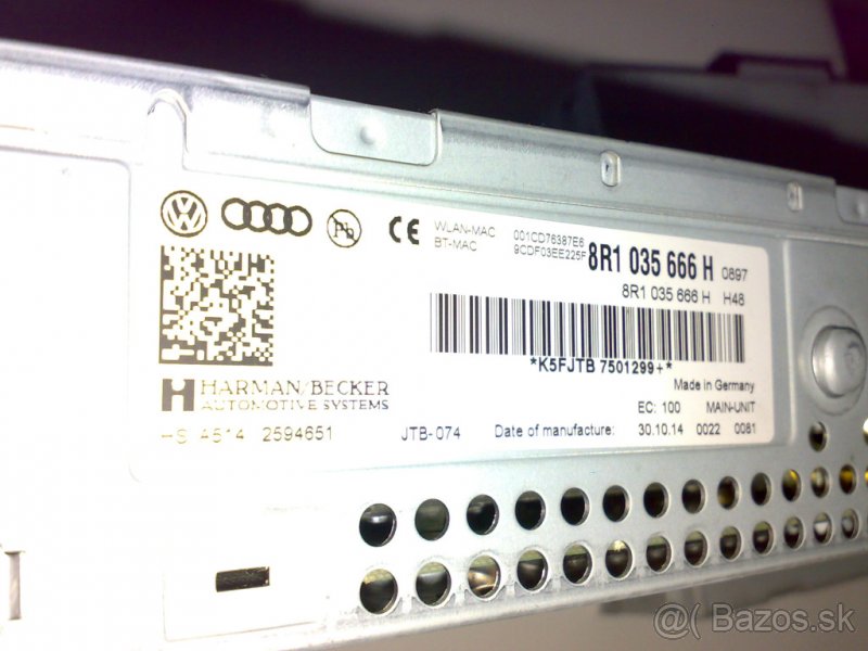 Audi A4,A6 4G MMI Navigace. - 4