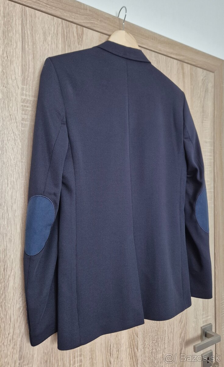 Tmavo modré pánske sako - 4