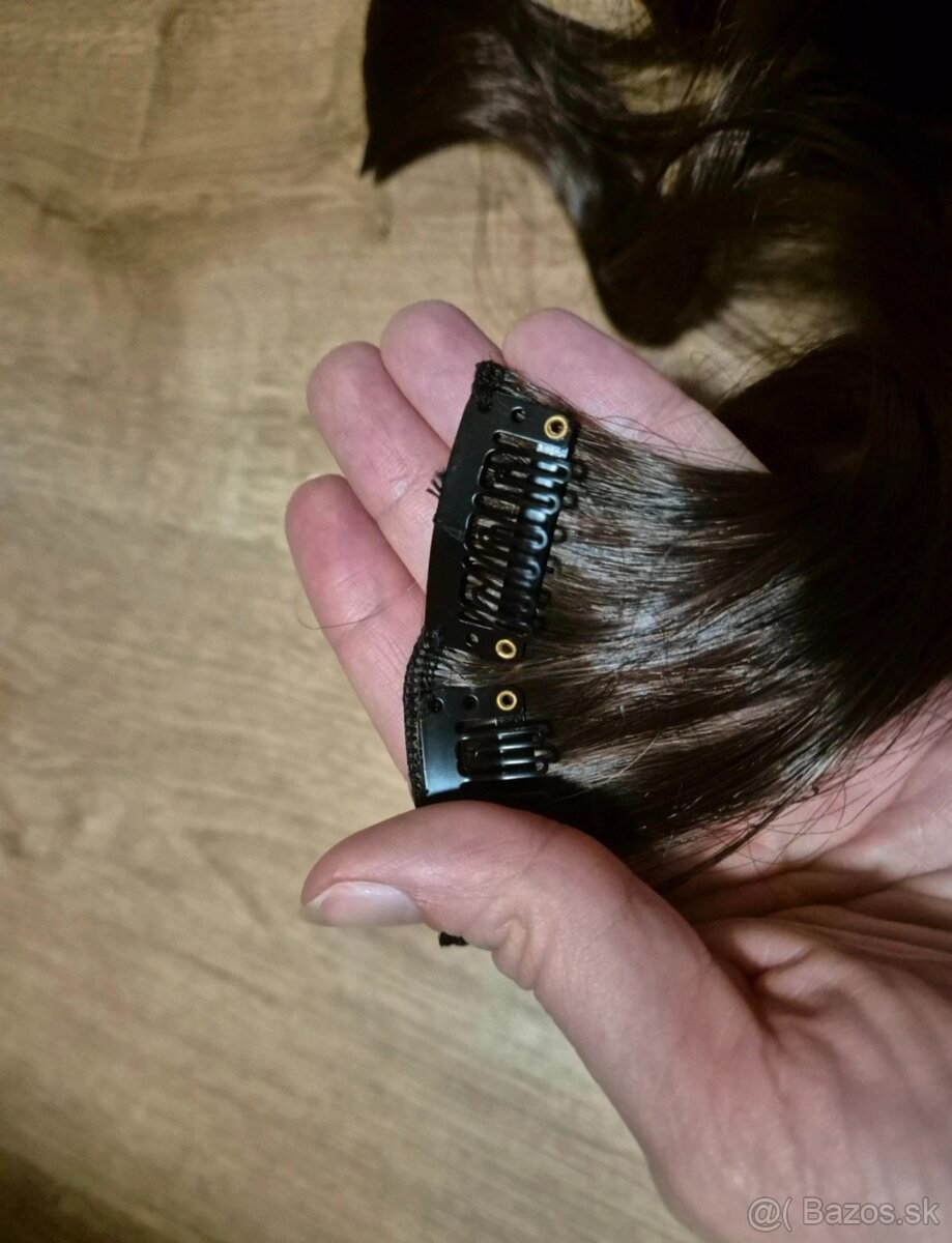 Príčesky na vlasy - hnedé - 4