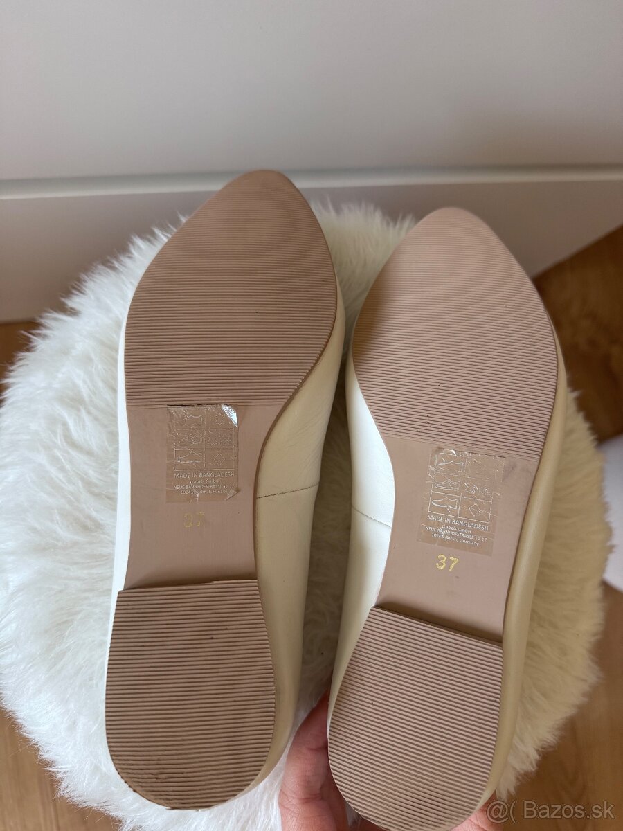 Kožené dámske balerínky - 4