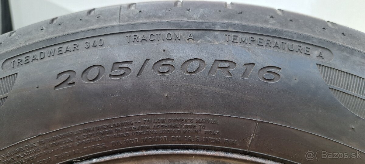 Škoda octavia 4 - original 16" disk s pneu (rezerva) - 4