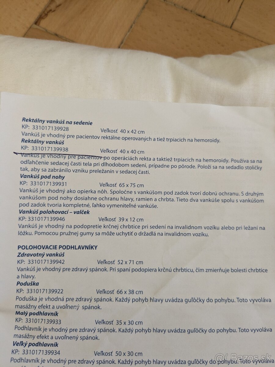 Rektalny popôrodný vankuš, vankuš po pôrode - 4