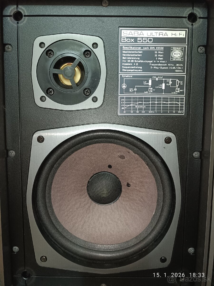 SABA ULTRA HIFI BOX 550...1978-1980 - 4