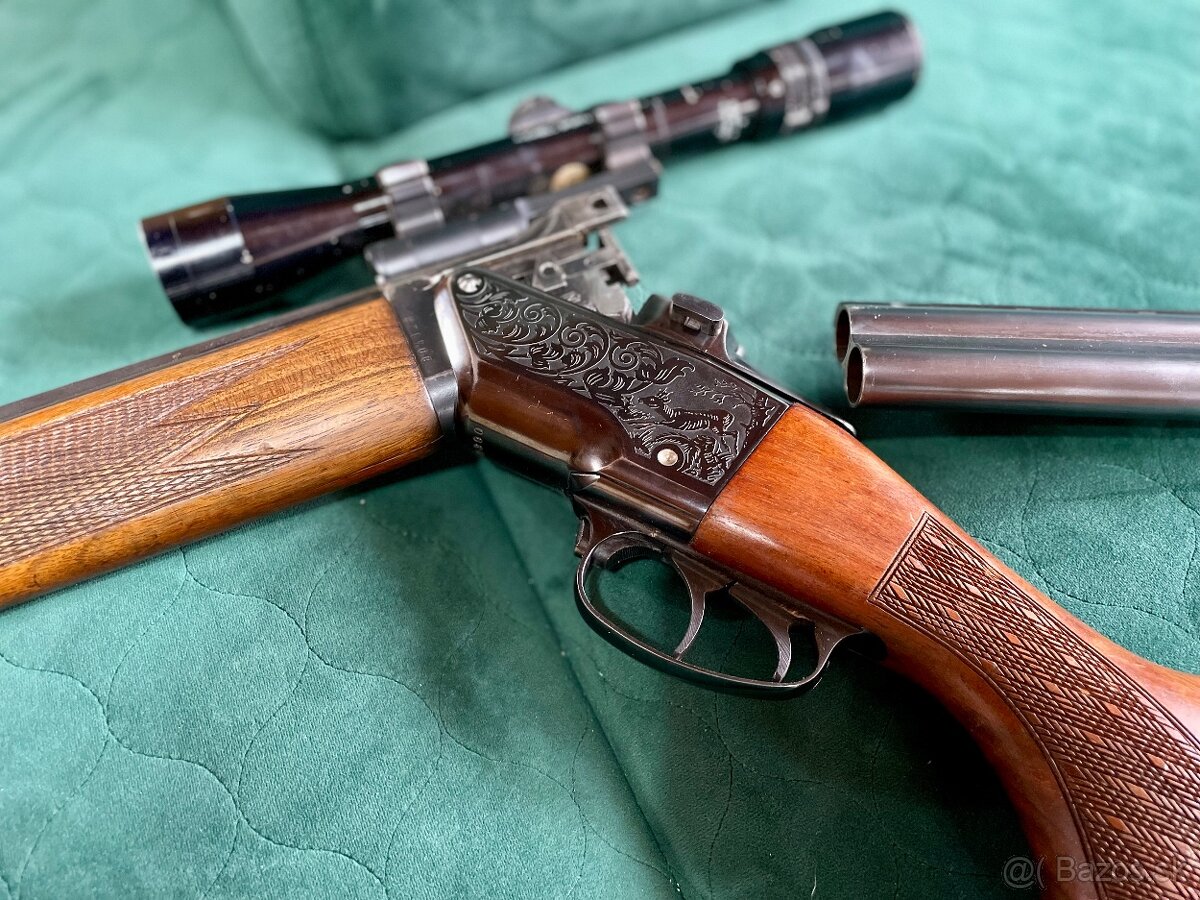 Predám brokovú kozlicu ZH 124 kaliber 7/57R+ br. hlaveň 321 - 4