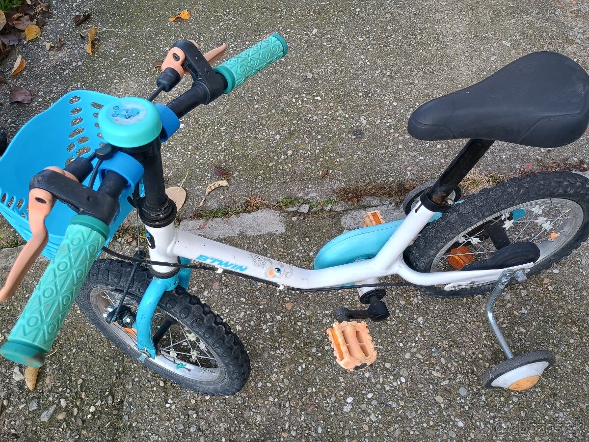 Detský chlapčenský bicykel 12" pre 3-5 rokov s kolieskami - 4