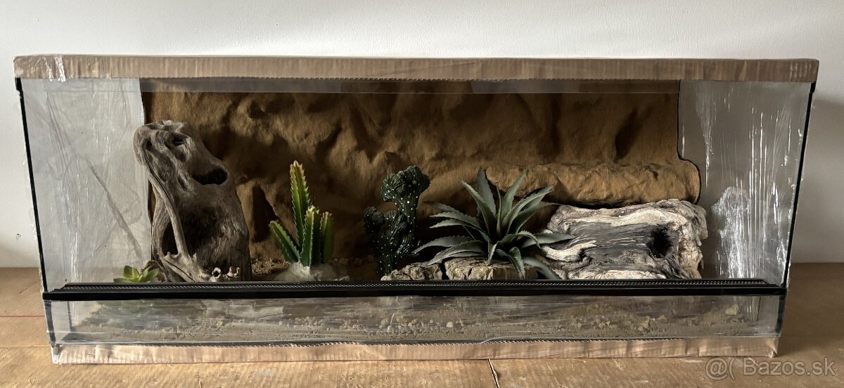 Terárium 100x50x40 s 3D stenou - 4