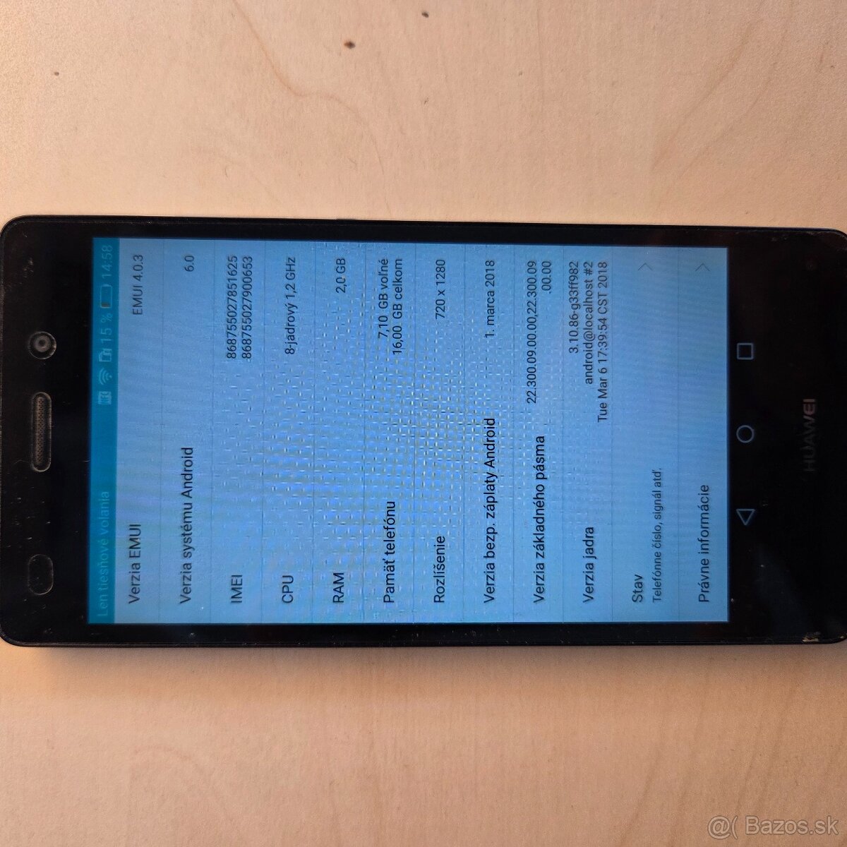 Huawei P8lite, ALE-L21, 2/16GB - 4