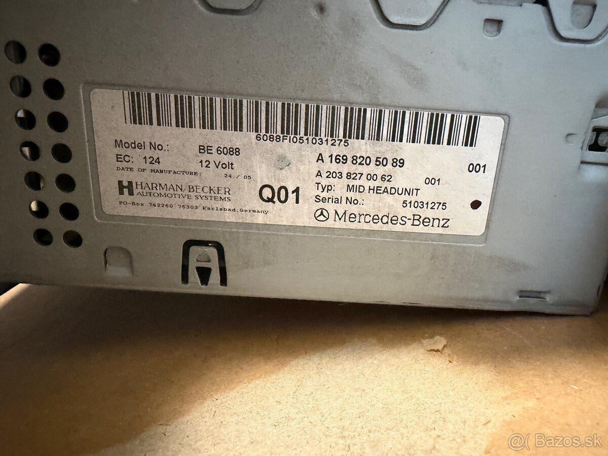 Autorádio Mercedes Navigácia Originál - 4