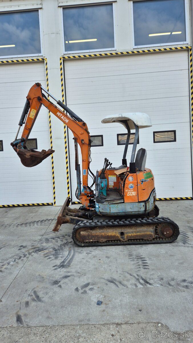 Na predaj: Hitachi EX20U – Minibager s mimoosovým kopaním - 4