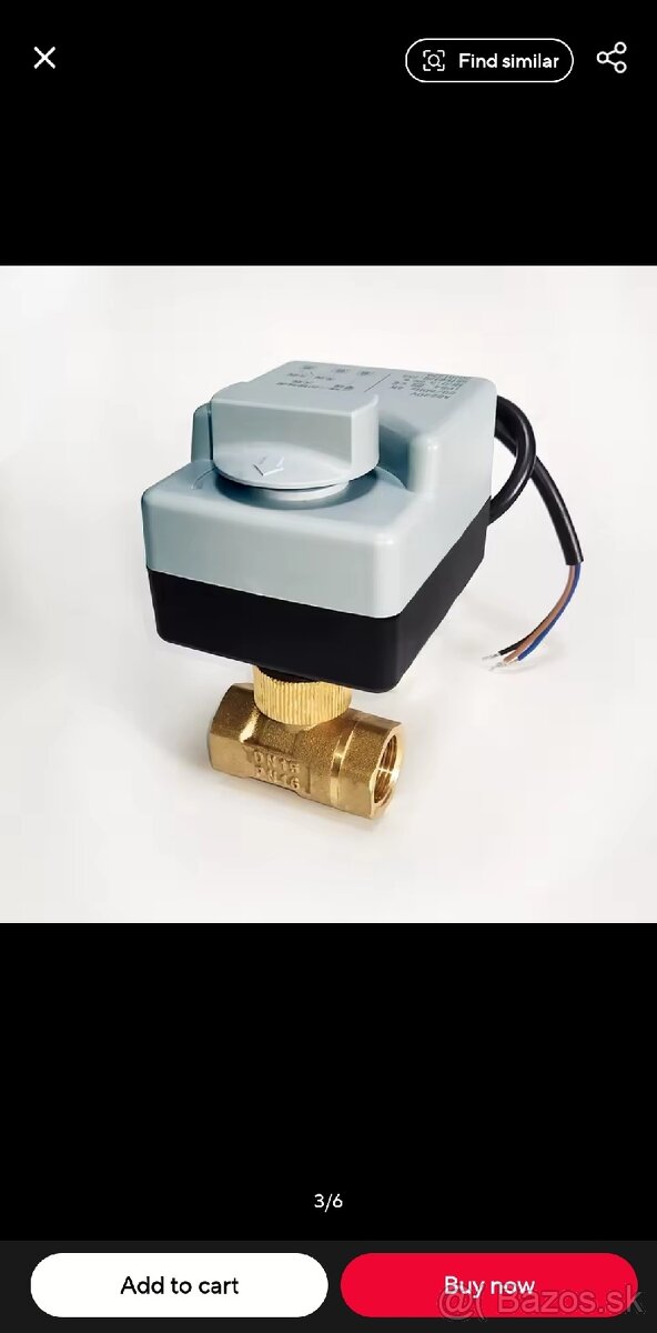 Elektrický guľový ventyl DN15 1/2" - 4