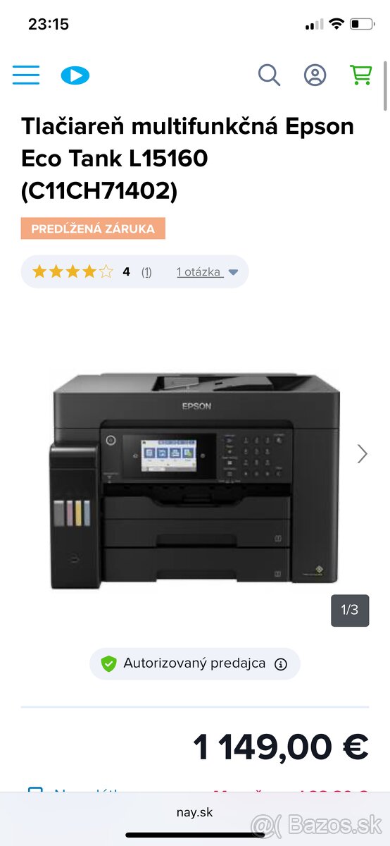 Tlačiareň multifunkčná Epson Eco Tank L15160 - 4