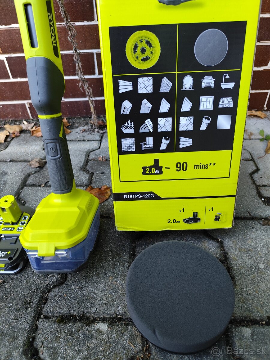 Ryobi 18V ONE+ Aku teleskopická kefa + 2x batéria - 4