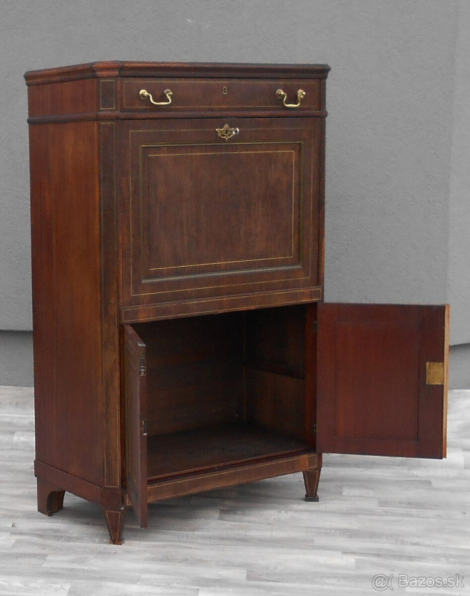 Tajomník mahagónový Ľudovít XVI. - 4