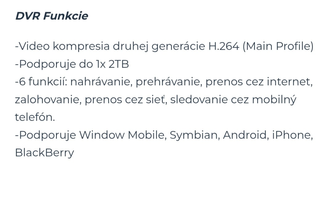 Security set. 4 x kamera. - 4