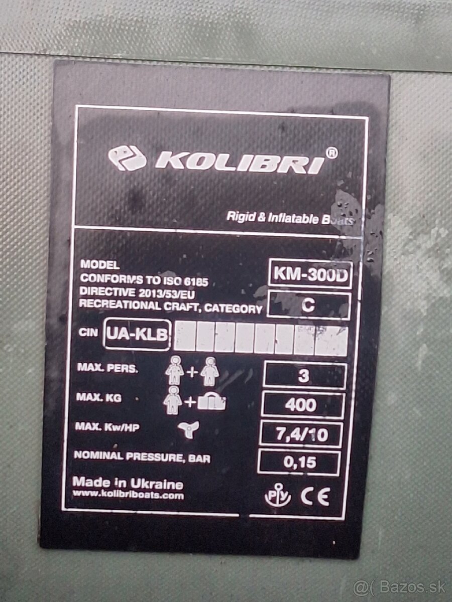 Nafukovací čln Kolibri KM-300D - 4