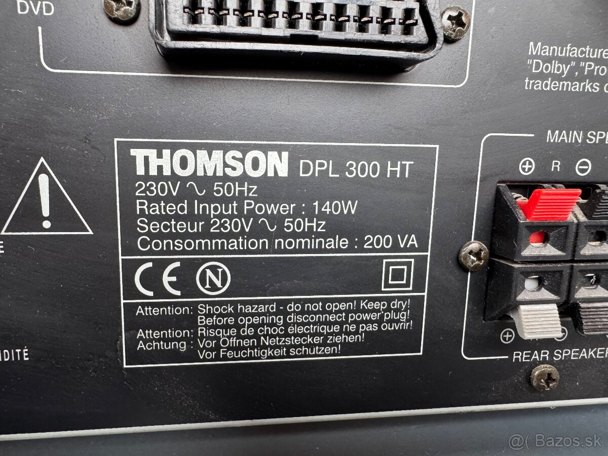 Receiver - zosilnovac THOMSON DPL300HT - 4