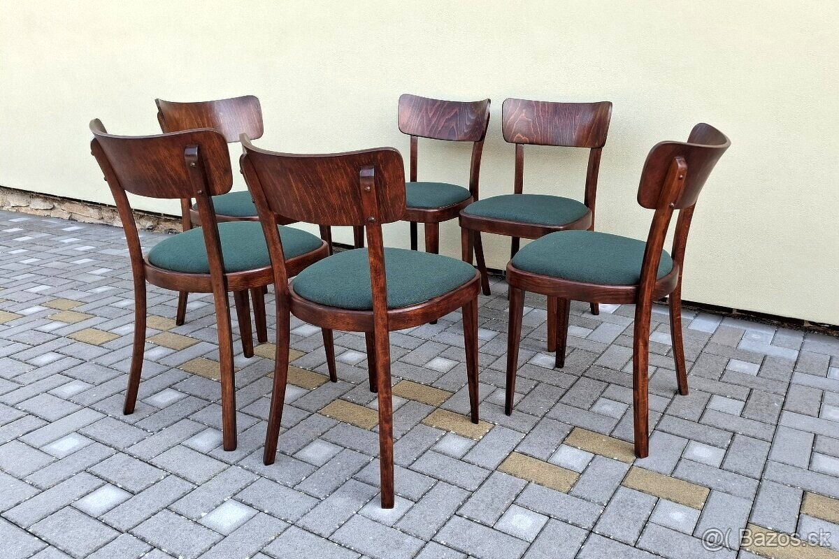 Polstrované jídelní židle THONET 6ks - 4