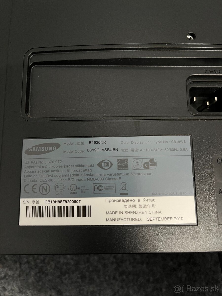 Predám Samsung SyncMaster E1920NR – 19" monitor - 4